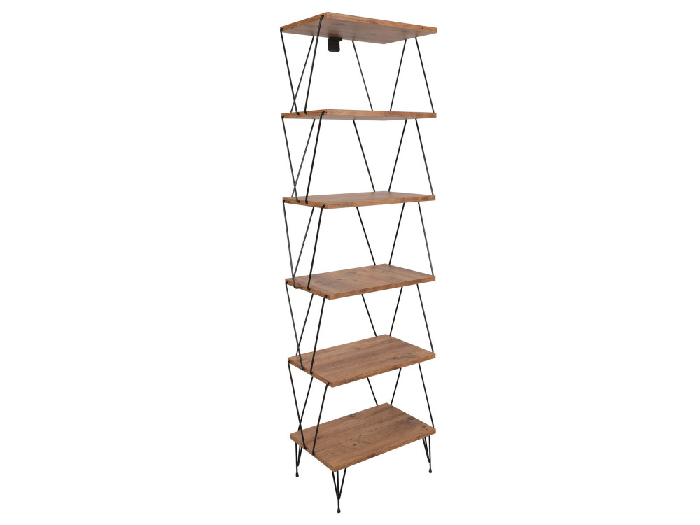 Houten boekenkast "Balaban" - 46 x 30 x 165 cm - Bruin