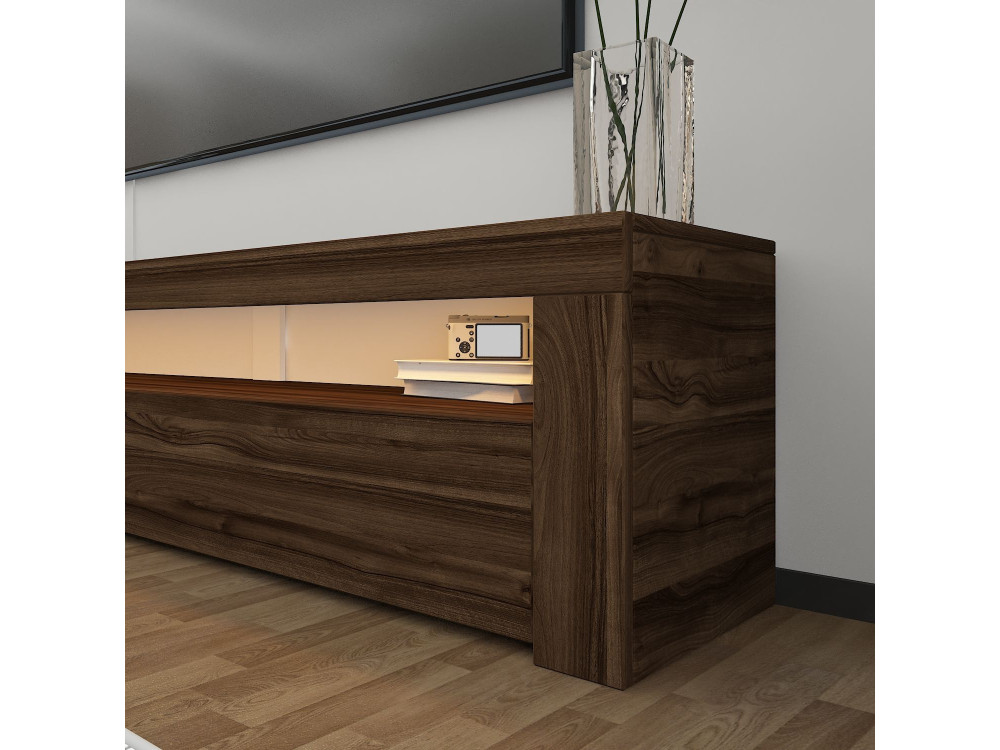 Houten TV-meubel "Bati" - 150 x 36 x 46 cm - Bruin