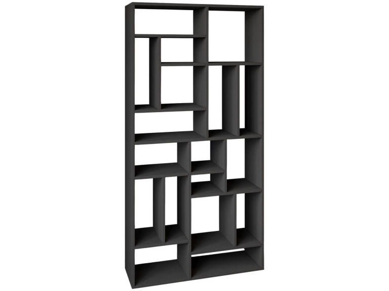 Houten boekenkast "Nicola" - 90 x 30 x 180 cm - Antracietgrijs