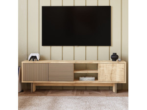 Houten TV-meubel "Ravello" - 150 x 30 x 45 cm - Beige 2