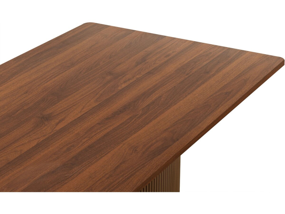 Zénith" ovale houten eettafel - 180 cm - 8 zitplaatsen - Bruin