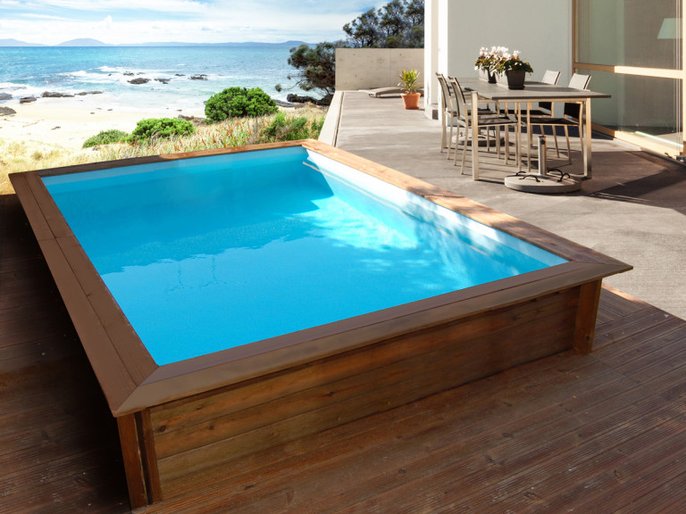 "Rechthoekig houten zwembad ""Toledo""- 3,00 x 2,00 x 0,71 m"