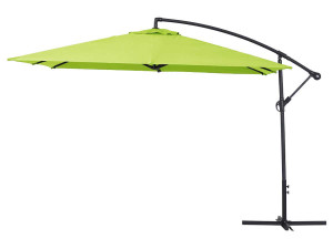 Parasol vrijhangend tuin zweefparasol Aluminium "Ilios 3" - Vierkant - 3 x 3 m - Groen