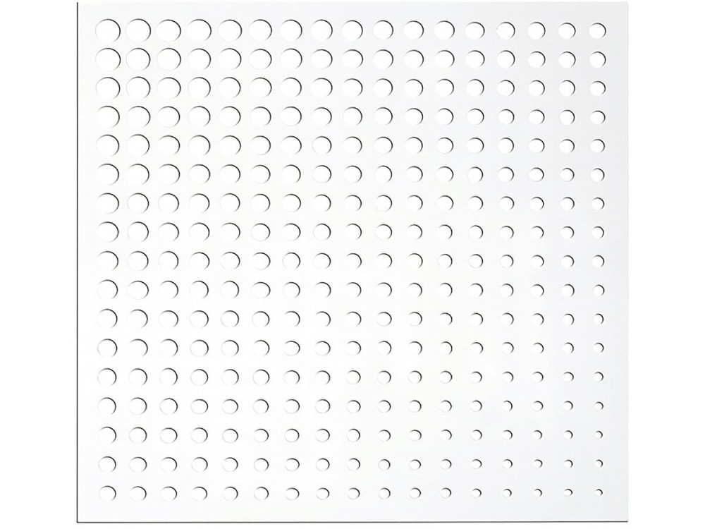 Decoratief paneel - "Maan" - Set van 5 - 1.00 x 1.00 m - Wit