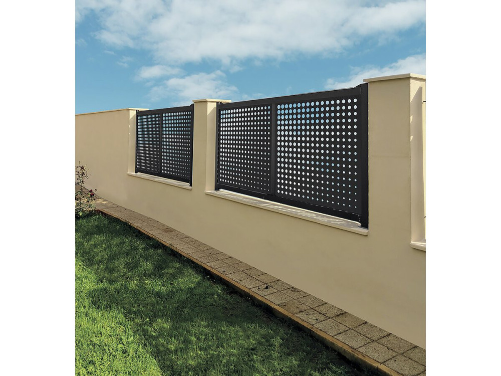 Decoratief paneel - "Maan" - Set van 5 - 1.00 x 1.00 m - Grijs