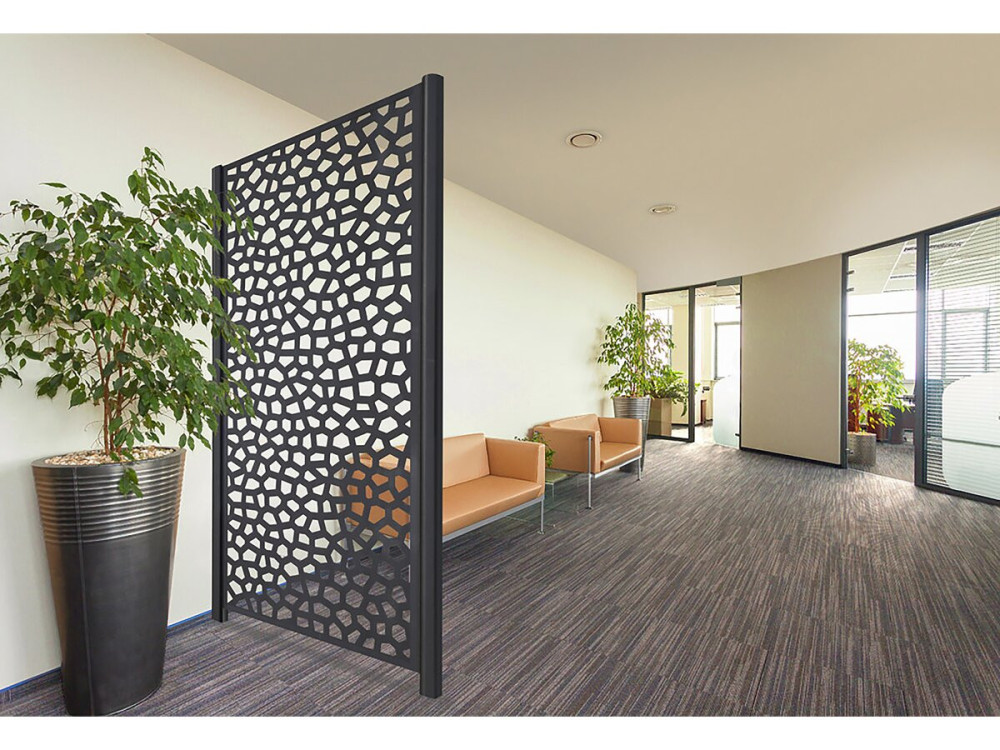 Decoratief paneel - "Mozaïek" - Set van 5 - 1,00 x 2,00 m - Grijs