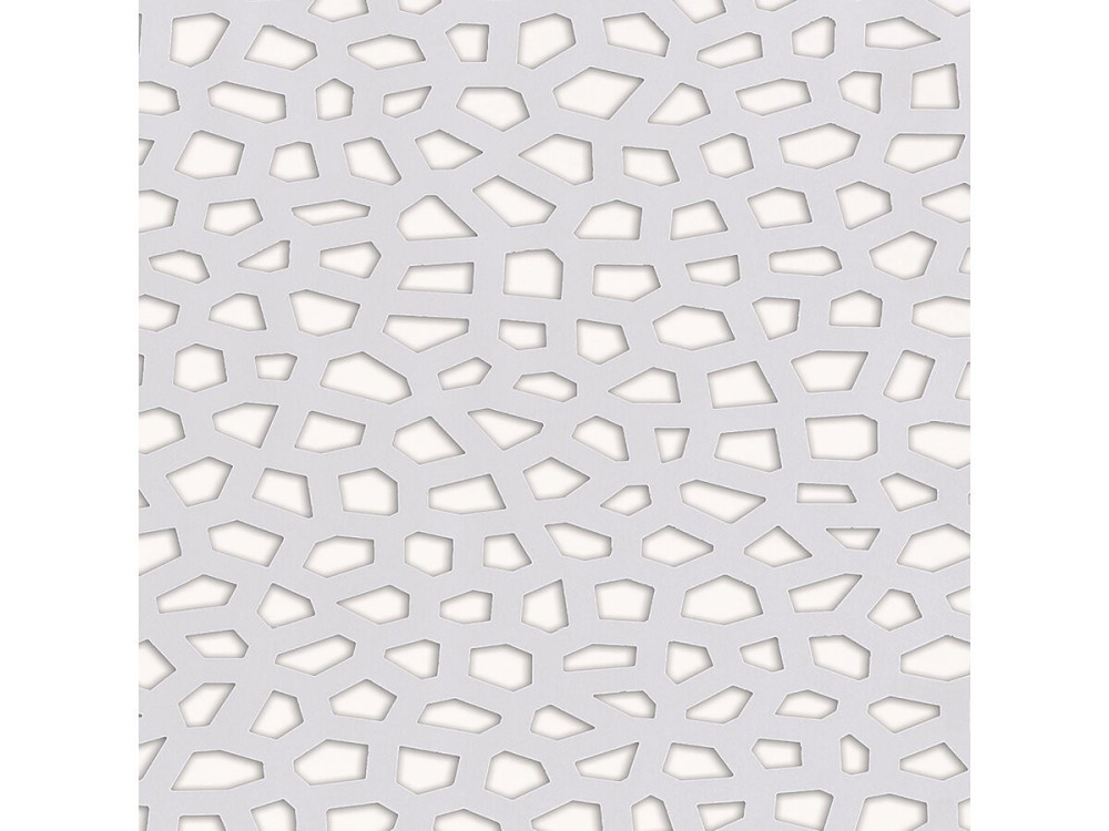Decoratief paneel - "Mozaïek" - Set van 5 - 1,00 x 2,00 m - Wit