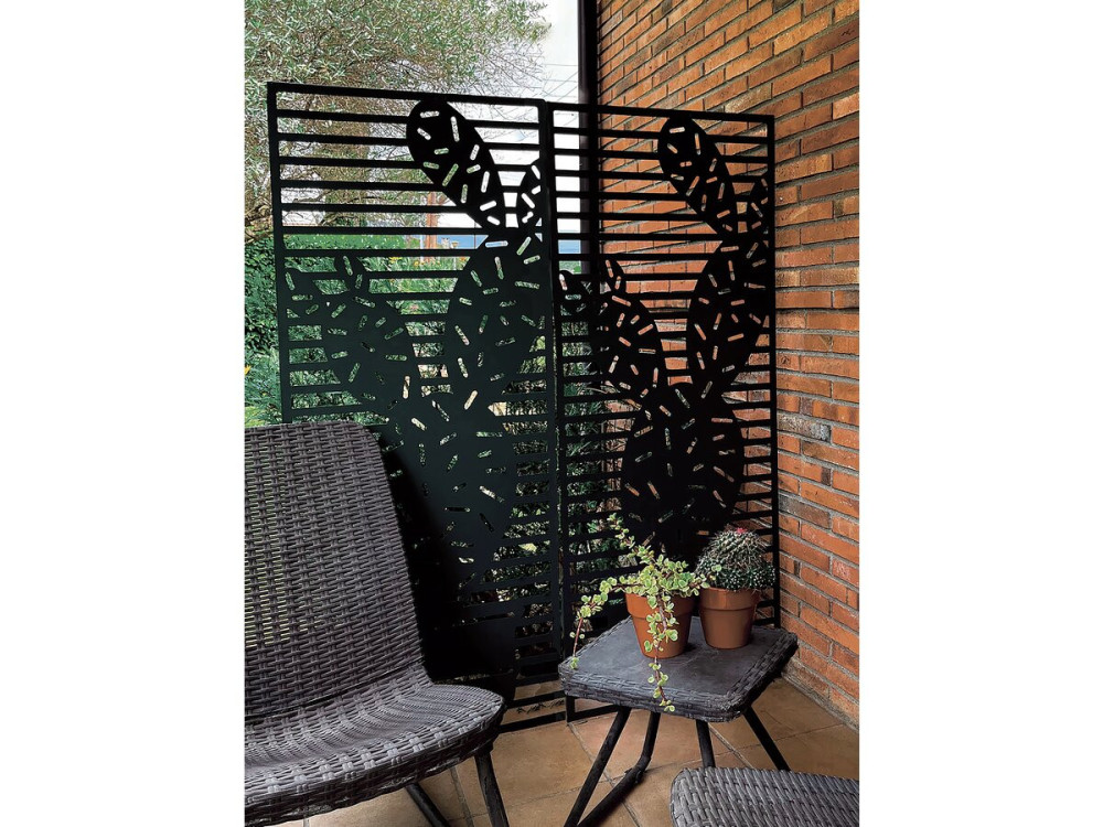 Decoratief paneel - "Cactus" - Set van 4 - 0,60 x 1,50 m - Groen