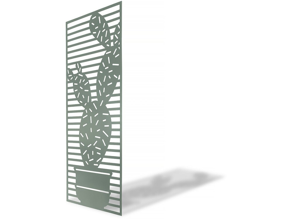 Decoratief paneel - "Cactus" - Set van 4 - 0,60 x 1,50 m - Groen