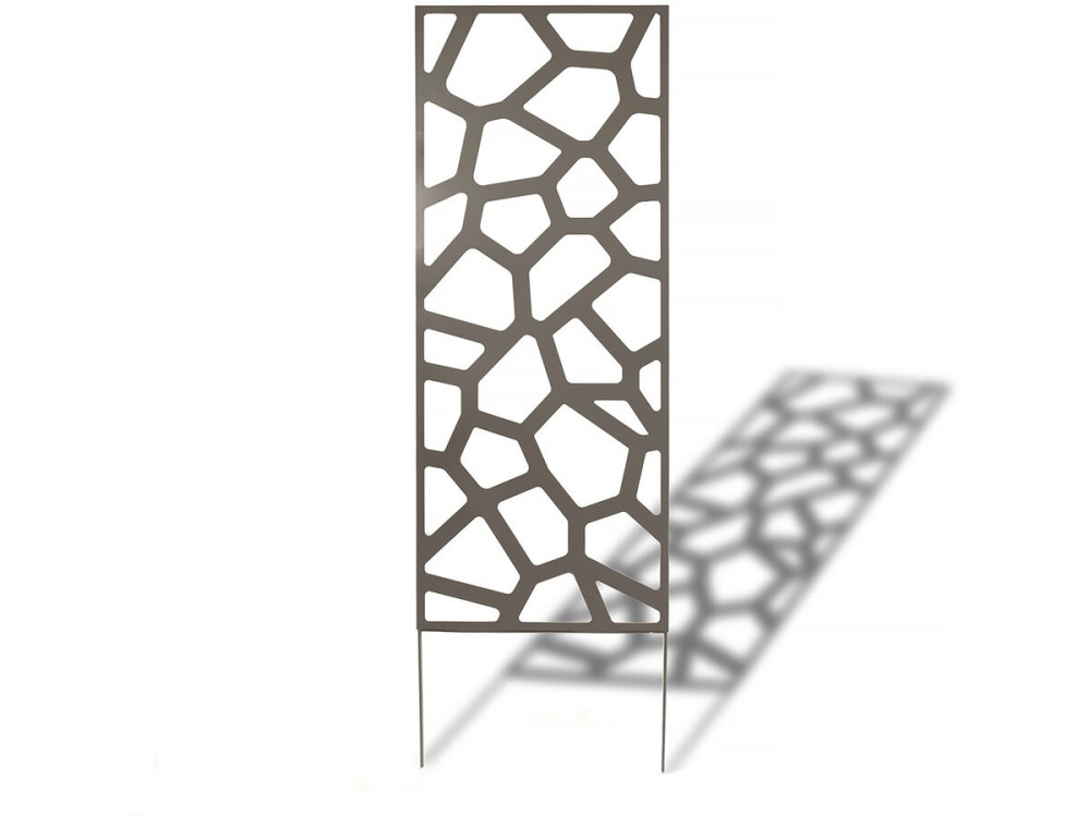 Decoratief paneel - "Stone" - Set van 4 - 0,60 x 1,50 m - Taupe