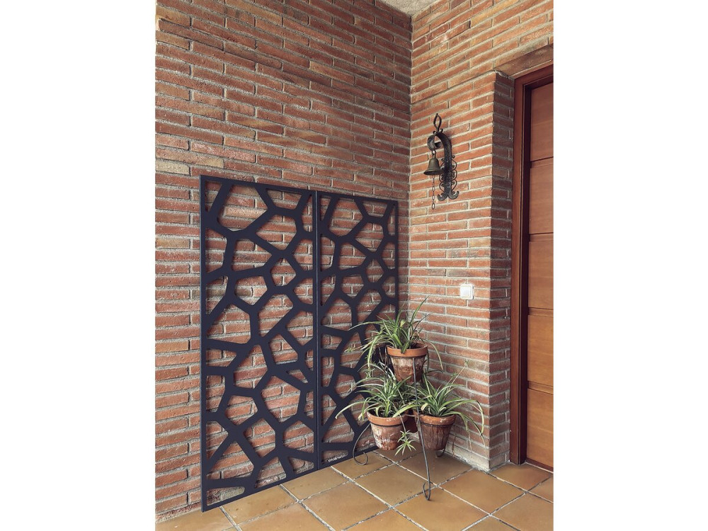 Decoratief paneel - "Stone" - Set van 4 - 0,60 x 1,50 m - Taupe