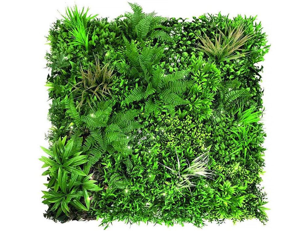 Grasbord - "Vertical Sauvage Led" - Set van 4 - 1,00 x 1,00 m - Groen