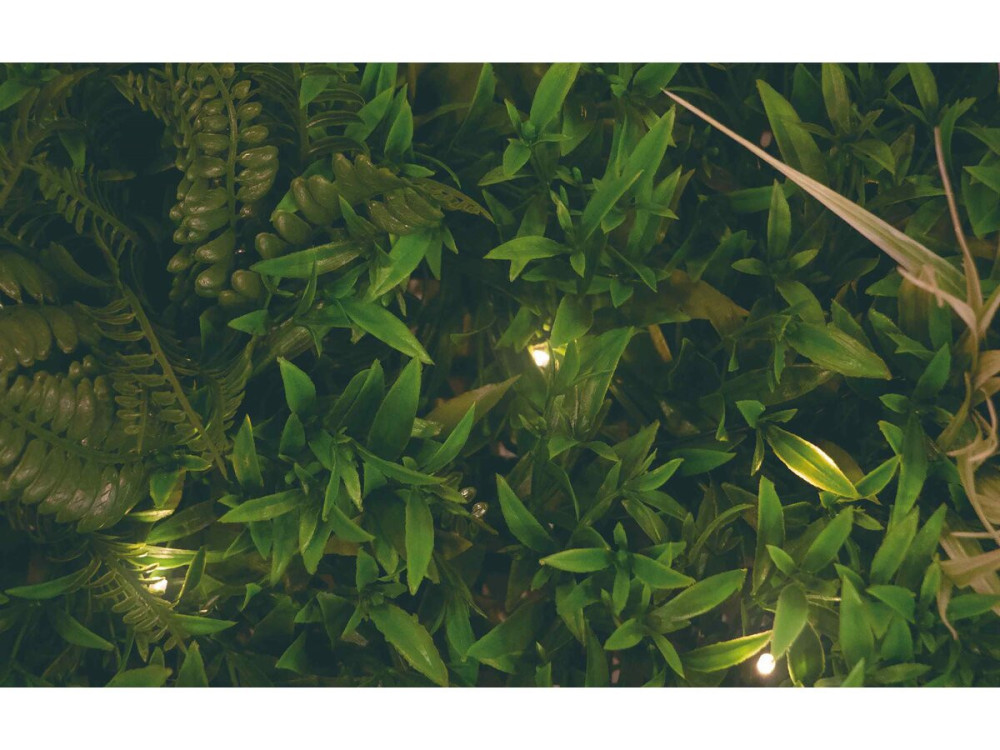 Grasbord - "Vertical Sauvage Led" - Set van 4 - 1,00 x 1,00 m - Groen