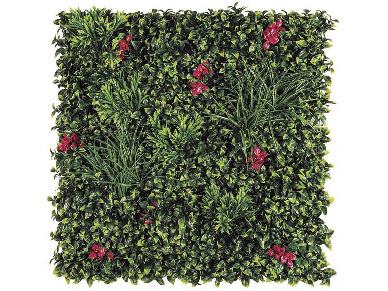 Graspaneel - "Vertical Villa" - Set van 4 - 1.00 x 1.00 m - Groen