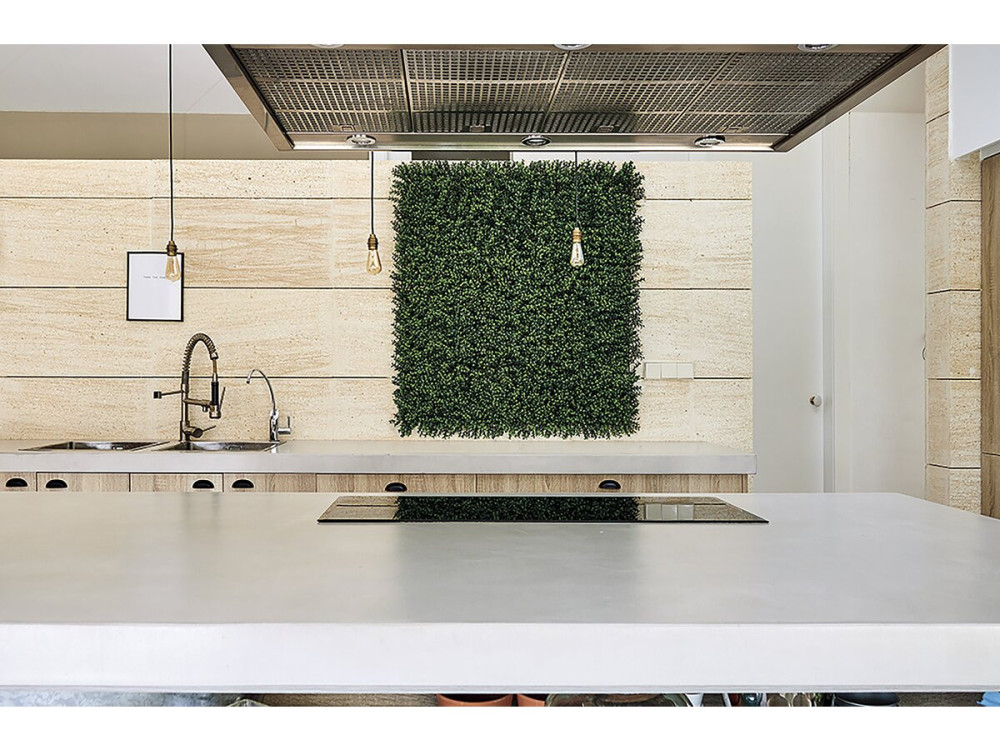 Verticaal Buxus" plantenpaneel - Set van 4 - 1,00 x 1,00 m - Groen
