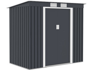 Metalen tuinhuis met enkel dak "Austin" 2,43 m² - Grijs