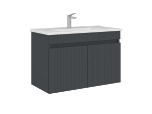 Wastafelmeubel "Tivoli 85" - 85 x 45 x 57 cm - Mat antraciet