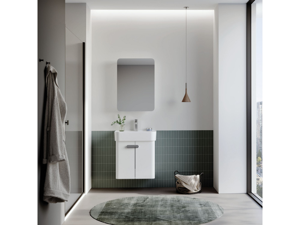 Wastafelmeubel "Orbit 55" - 55 x 38 x 62 cm - Wit