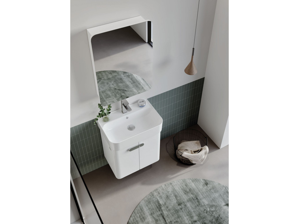 Wastafelmeubel "Orbit 55" - 55 x 38 x 62 cm - Wit