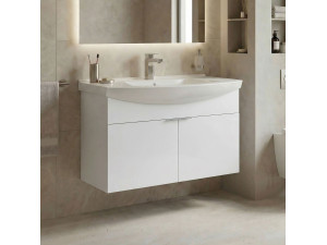 Wastafelmeubel "Purus 80" - 80 x 50 x 58 cm - Wit 2