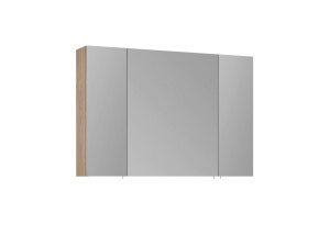 Badkamermeubel met spiegel "Side 100" - 100 x 16 x 66 cm - eiken
