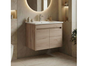 Wastafelmeubel "Side 65 v2" - 65 x 45 x 52 cm - Eiken 2