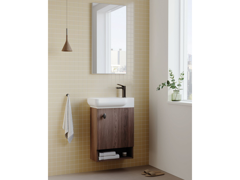 Decoratieve houten spiegel "Begonya 45" -  cm - chroom