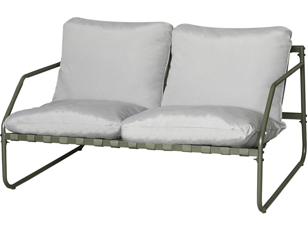 Metalen tuinset "Sora" met kussens - 4 zits - Groen