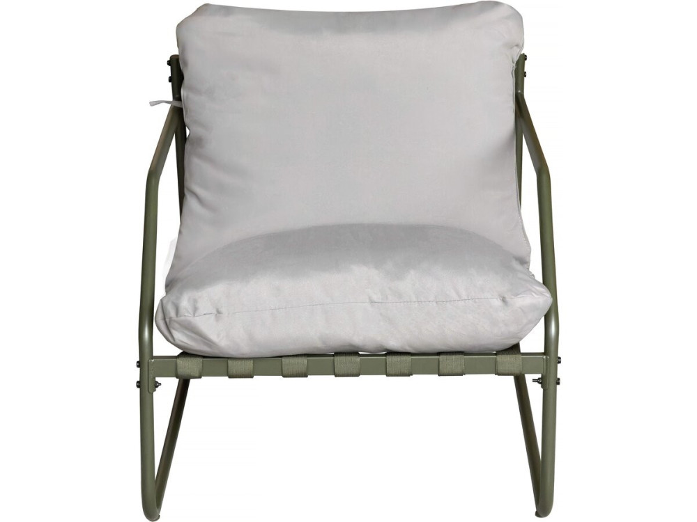 Metalen tuinset "Sora" met kussens - 4 zits - Groen