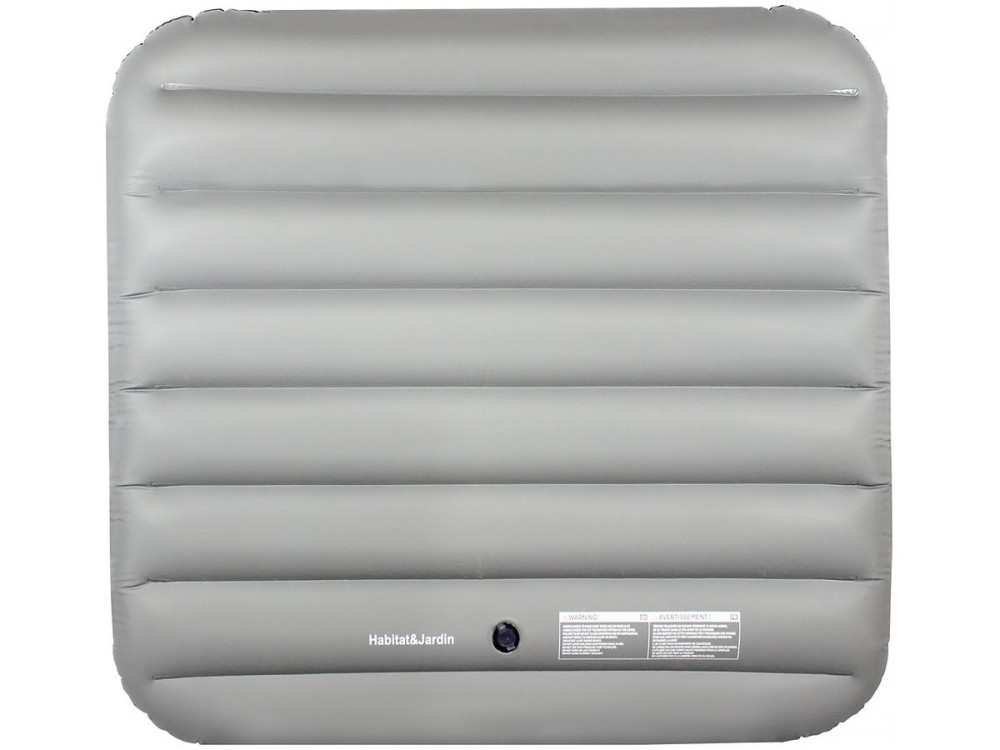 Cover opblaasbare afdekking voor jacuzzi spa - 111 x 113 cm - Grijs