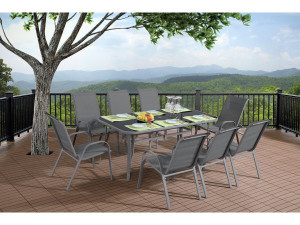 Tuintafel tafel outdoor "Cordoba" - Phoenix - 8 zits - Zilver 2