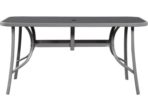 Tuintafel tafel outdoor "Cordoba" - 6 zits - Zilver 2