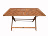 Tuintafel tafel tuin hardhout "Hong Kong" - Maple - 135 x 80 cm - Lichtbruin