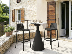 Bistrotafel tuin ⌀80 cm "Néora" - Zwart 2