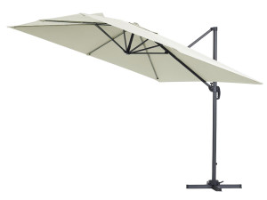 Parasol vrijhangend tuin zweefparasol "Sun 3" - 3 x 3 m - Ecru 2