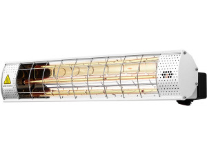Hangende terrasverwamer infrarood heater terras - 2000W - Zilver