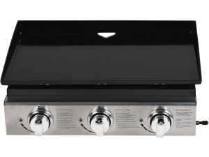 Plancha gas barbecue grill "Presto 3" - 3 branders - 7,5 kW - Grijs 2