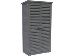 Tuinkast houten tuin berging "Space" - 87 x 46,5 x 160 cm - Antraciet
