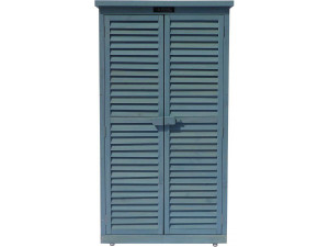 Tuinkast houten tuin berging "Space" - 87 x 46,5 x 160 cm - Blauw hemelsblauw 2