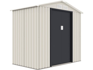 Tuinhuisje metaal "Nebraska" - 2.71 m² - Beige / Grijs antraciet