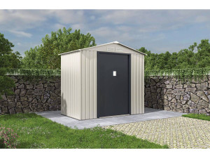 Tuinhuisje metaal "Nebraska" - 2.71 m² - Beige / Grijs antraciet 2