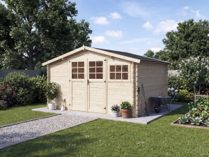 Houten tuinhuis "Clairval" - 416 x 301 x 218 cm - 12,53 m² - 28 mm 2
