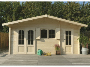 Houten tuinhuis "Rostock" - 22.04 m² - 5.68 x 3.88 x 2.75 m - 40 mm 2