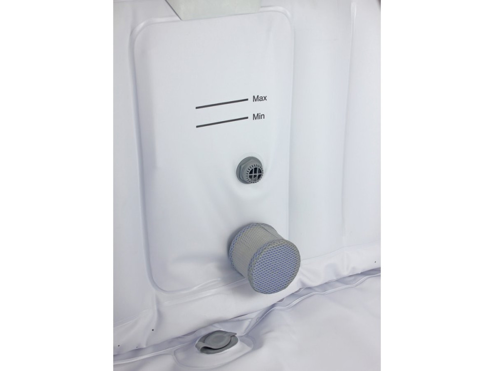 Opblaasbare jacuzzi spa vierkant pvc Monac - 6 zits - Taupe / Crème