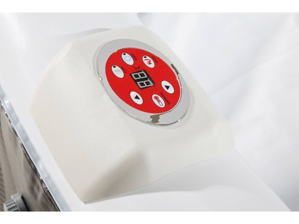 Leuke PVC Opblaasbare Spa - 6 plaatsen - Bruin/Creme