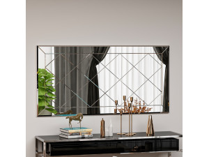Houten spiegel "Pauli" - 120 x 60 cm - Wit 2