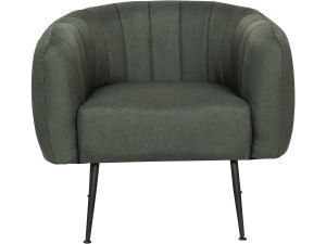 Stoel fauteuil stof "Diana" - 1 zits - Grijs Donkergrijs 2