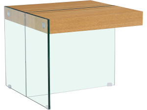 Salontafel "Agrigento" - 60 x 60 x 50 cm - Eikenhouten afwerking 2