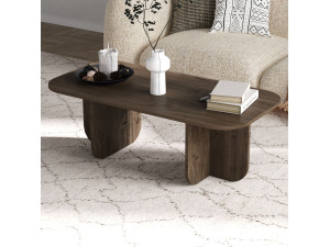 Houten salontafel "Becaj" - 120 x 60 x 41 cm - Notelaar 2