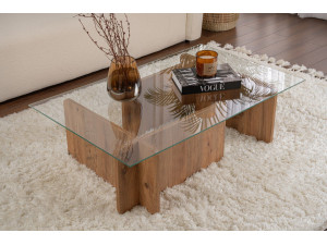 Houten salontafel "Flavio" - 105 x 65 x 30 cm - Atlantic Pine 2